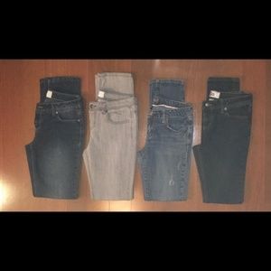 Bundle of 4 Like New Jeans Juniors Size 7